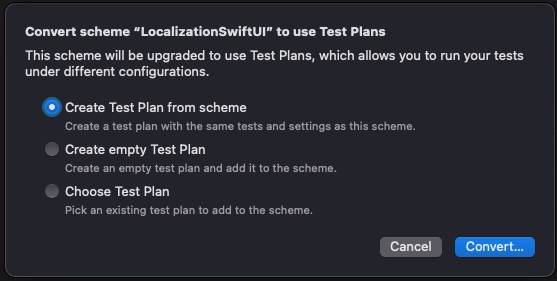 test plan setup